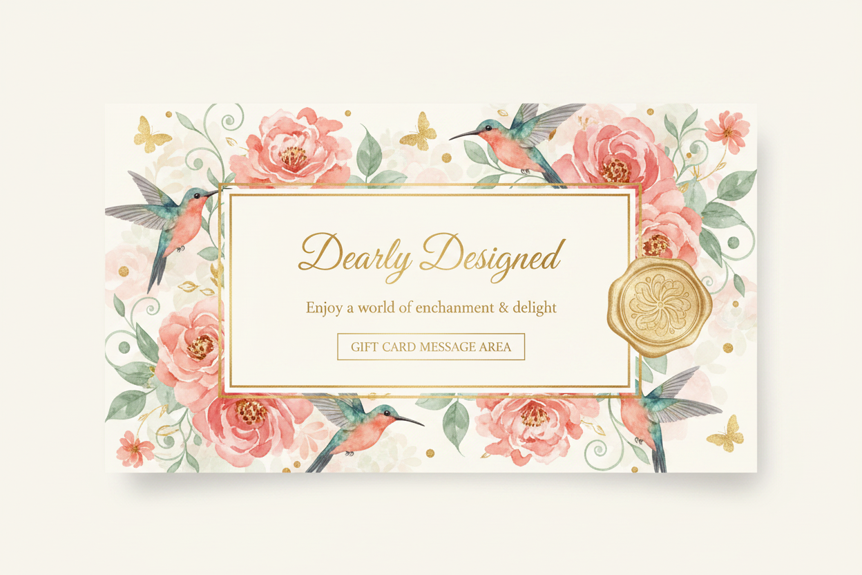 Dearly Designed Gift Card
